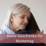 Mutter und Tochter umarmen sich am Muttertag